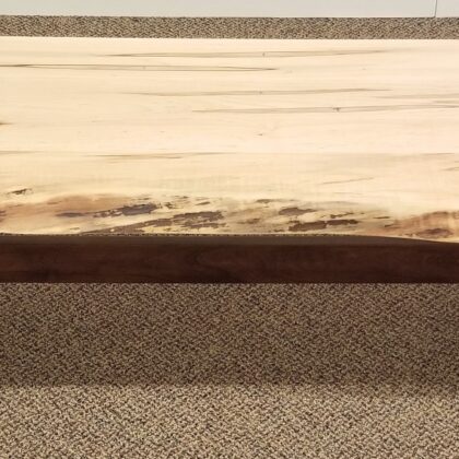 Shop Wormy Maple Bookmatched Live Edge Table Set Handcrafted Amish